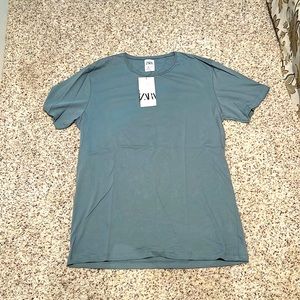 Zara - T-shirt - Teal - Large - Mens - New